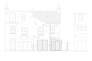 Proposed rear elevation