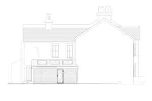 Proposed side elevation