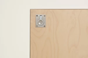 Eaves storage cabinet pull