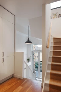 Attic stair & IKEA storage