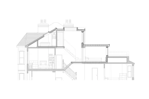 Attic stair section