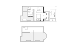 Existing & proposed basement plans