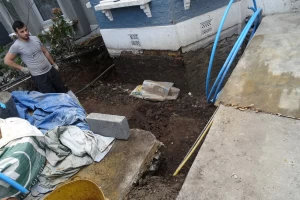 Lightwell excavation