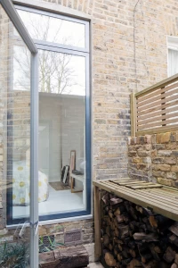 Courtyard from kitchen