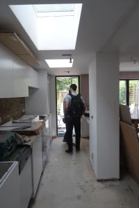 Side-infill kitchen & rooflights
