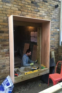 Window seat frame