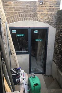 Basement flat courtyard