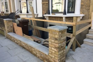 New front yard & wall
