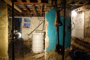 Basement excavation