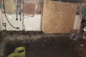 Basement excavation