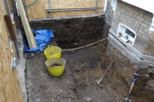 Basement lightwell excavation
