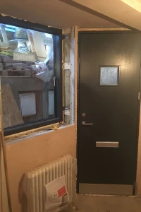 New basement flat entrance