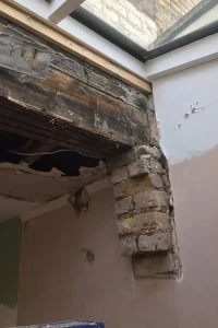 Existing timber beam