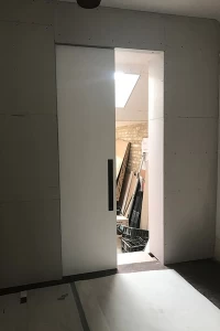 Sliding pocket door