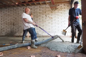 New ground floor slab