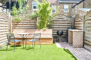 Garden storage bench