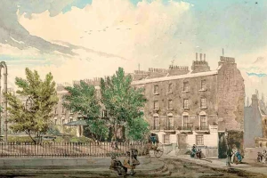 Painting of Claremont Square (& reservoir)