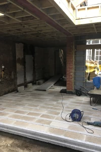 Suspended beam & block floor
