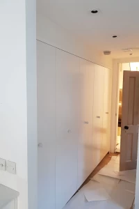 Hallway IKEA utility cupboards