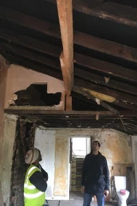 Existing roof strucutre