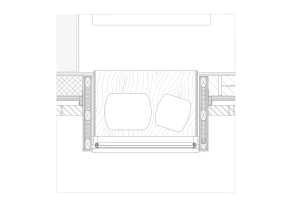 Projecting window seat