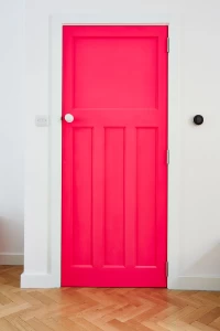 Resprayed door