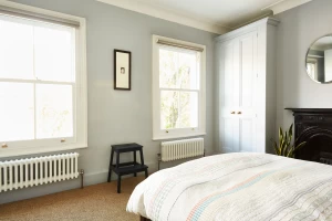 New double glazed sash windows & radiators