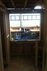 Dormer landing window