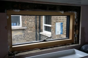 Kitchen window installation