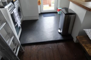 Step in floor finishes