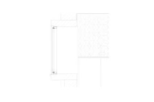 Projecting window seat detail