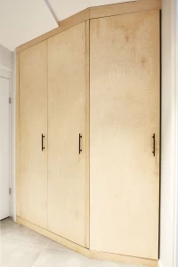 IKEA & birch ply utility cupboards