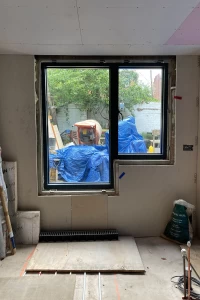 Kitchen window installation