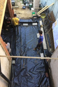 New damp proof membrane