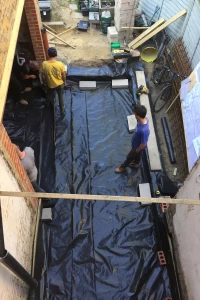 New damp proof membrane