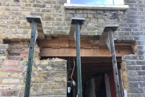 Existing lintel removed