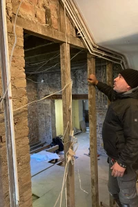 Existing structural studwork