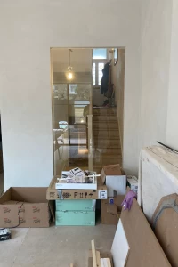 Fire-rated glazed screen