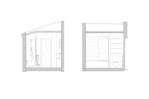 Proposed bathroom elevations