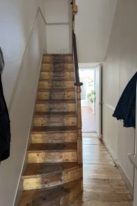 Refurbished hallway stair